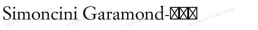 Simoncini Garamond字体转换